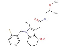 2-[1-(2-fluorobenzyl)-2-methyl-4-oxo-4,5,6,7-tetrahydro-1H-indol-3-yl]-N-(2-methoxypropyl)acetamide