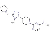 N-methyl-2-{4-[4-methyl-5-(pyrrolidin-1-ylmethyl)-4H-1,2,4-triazol-3-yl]piperidin-1-yl}pyrimidin-4-amine