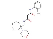 N-(2-methylphenyl)-N'-[(1-morpholin-4-ylcycloheptyl)methyl]malonamide