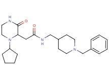 N-[(1-benzyl-4-piperidinyl)methyl]-2-(1-cyclopentyl-3-oxo-2-piperazinyl)acetamide