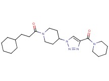 1-(3-cyclohexylpropanoyl)-4-[4-(1-piperidinylcarbonyl)-1H-1,2,3-triazol-1-yl]piperidine