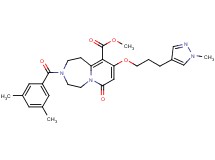 methyl 3-(3,5-dimethylbenzoyl)-9-[3-(1-methyl-1H-pyrazol-4-yl)propoxy]-7-oxo-1,2,3,4,5,7-hexahydropyrido[1,2-d][1,4]diazepine-10-carboxylate