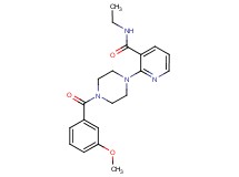 N-ethyl-2-[4-(3-methoxybenzoyl)-1-piperazinyl]nicotinamide