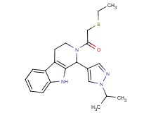 2-[(ethylthio)acetyl]-1-(1-isopropyl-1H-pyrazol-4-yl)-2,3,4,9-tetrahydro-1H-beta-carboline