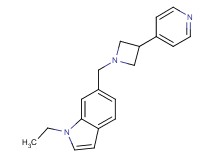 1-ethyl-6-{[3-(4-pyridinyl)-1-azetidinyl]methyl}-1H-indole