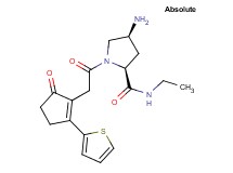 (2S,4S)-4-amino-N-ethyl-1-{[5-oxo-2-(2-thienyl)cyclopent-1-en-1-yl]acetyl}pyrrolidine-2-carboxamide