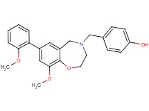 4-{[9-methoxy-7-(2-methoxyphenyl)-2,3-dihydro-1,4-benzoxazepin-4(5H)-yl]methyl}phenol