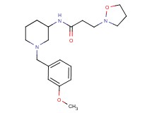 3-(2-isoxazolidinyl)-N-[1-(3-methoxybenzyl)-3-piperidinyl]propanamide