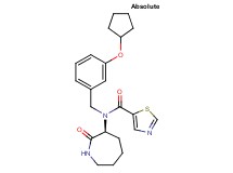 N-[3-(cyclopentyloxy)benzyl]-N-[(3S)-2-oxo-3-azepanyl]-1,3-thiazole-5-carboxamide