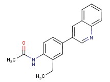 N-(2-ethyl-4-quinolin-3-ylphenyl)acetamide