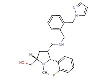 [(2S*,4R*,5R*)-5-(2-fluorophenyl)-1-methyl-4-({[2-(1H-pyrazol-1-ylmethyl)benzyl]amino}methyl)-2-pyrrolidinyl]methanol