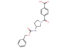 4-[(3-{[(benzyloxy)carbonyl]amino}pyrrolidin-1-yl)carbonyl]benzoic acid