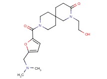 9-{5-[(dimethylamino)methyl]-2-furoyl}-2-(2-hydroxyethyl)-2,9-diazaspiro[5.5]undecan-3-one