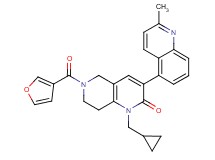 1-(cyclopropylmethyl)-6-(3-furoyl)-3-(2-methyl-5-quinolinyl)-5,6,7,8-tetrahydro-1,6-naphthyridin-2(1H)-one