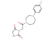 3-{2-[4-(4-fluorophenyl)-1,4-diazepan-1-yl]-2-oxoethyl}-2,4-imidazolidinedione