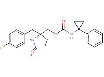 3-[2-(4-fluorobenzyl)-5-oxo-2-pyrrolidinyl]-N-(1-phenylcyclopropyl)propanamide