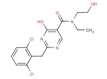 2-(2,6-dichlorobenzyl)-N-ethyl-4-hydroxy-N-(2-hydroxyethyl)pyrimidine-5-carboxamide