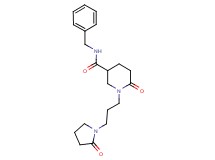 N-benzyl-6-oxo-1-[3-(2-oxo-1-pyrrolidinyl)propyl]-3-piperidinecarboxamide