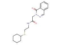 N-[2-(cyclohexylthio)ethyl]-2-(1-oxo-2(1H)-phthalazinyl)acetamide