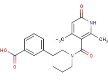 3-{1-[(2,4-dimethyl-6-oxo-1,6-dihydropyridin-3-yl)carbonyl]piperidin-3-yl}benzoic acid