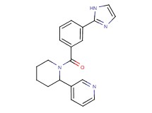 3-{1-[3-(1H-imidazol-2-yl)benzoyl]piperidin-2-yl}pyridine