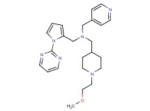 1-[1-(2-methoxyethyl)-4-piperidinyl]-N-(4-pyridinylmethyl)-N-{[1-(2-pyrimidinyl)-1H-pyrrol-2-yl]methyl}methanamine