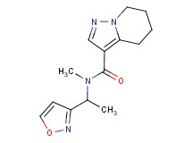 N-(1-isoxazol-3-ylethyl)-N-methyl-4,5,6,7-tetrahydropyrazolo[1,5-a]pyridine-3-carboxamide