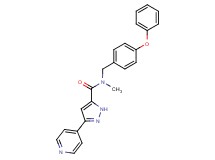 N-methyl-N-(4-phenoxybenzyl)-3-(4-pyridinyl)-1H-pyrazole-5-carboxamide