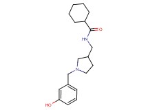 N-{[1-(3-hydroxybenzyl)pyrrolidin-3-yl]methyl}cyclohexanecarboxamide