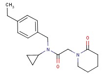 N-cyclopropyl-N-(4-ethylbenzyl)-2-(2-oxopiperidin-1-yl)acetamide