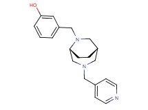 3-{[(1S*,5R*)-3-(4-pyridinylmethyl)-3,6-diazabicyclo[3.2.2]non-6-yl]methyl}phenol