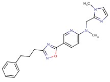 N-methyl-N-[(1-methyl-1H-imidazol-2-yl)methyl]-5-[3-(3-phenylpropyl)-1,2,4-oxadiazol-5-yl]pyridin-2-amine