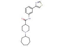 1-cycloheptyl-N-[3-(1,3-thiazol-4-yl)phenyl]-4-piperidinecarboxamide