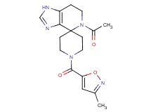 5-acetyl-1'-[(3-methylisoxazol-5-yl)carbonyl]-1,5,6,7-tetrahydrospiro[imidazo[4,5-c]pyridine-4,4'-piperidine]