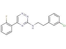 N-[2-(3-chlorophenyl)ethyl]-5-(2-fluorophenyl)-1,2,4-triazin-3-amine