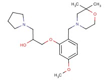 1-{2-[(2,2-dimethylmorpholin-4-yl)methyl]-5-methoxyphenoxy}-3-pyrrolidin-1-ylpropan-2-ol