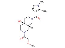 (4aR*,8aR*)-2-[(1,2-dimethyl-1H-pyrrol-3-yl)carbonyl]-7-(methoxyacetyl)octahydro-2,7-naphthyridin-4a(2H)-ol