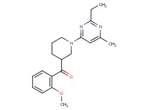 [1-(2-ethyl-6-methylpyrimidin-4-yl)piperidin-3-yl](2-methoxyphenyl)methanone