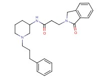3-(1-oxo-1,3-dihydro-2H-isoindol-2-yl)-N-[1-(3-phenylpropyl)-3-piperidinyl]propanamide