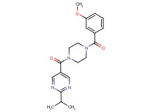 2-isopropyl-5-{[4-(3-methoxybenzoyl)-1-piperazinyl]carbonyl}pyrimidine