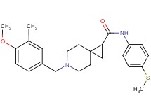 6-(4-methoxy-3-methylbenzyl)-N-[4-(methylthio)phenyl]-6-azaspiro[2.5]octane-1-carboxamide