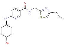 N-[(4-ethyl-1,3-thiazol-2-yl)methyl]-6-[(trans-4-hydroxycyclohexyl)amino]nicotinamide