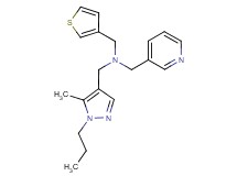 1-(5-methyl-1-propyl-1H-pyrazol-4-yl)-N-(pyridin-3-ylmethyl)-N-(3-thienylmethyl)methanamine