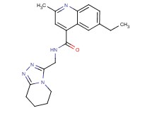 6-ethyl-2-methyl-N-(5,6,7,8-tetrahydro[1,2,4]triazolo[4,3-a]pyridin-3-ylmethyl)-4-quinolinecarboxamide