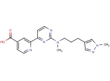 2-(2-{methyl[3-(1-methyl-1H-pyrazol-4-yl)propyl]amino}pyrimidin-4-yl)isonicotinic acid