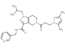 5-[3-(3,5-dimethyl-1H-pyrazol-1-yl)propanoyl]-1-isobutyl-N-(3-pyridinylmethyl)-4,5,6,7-tetrahydro-1H-pyrazolo[4,3-c]pyridine-3-carboxamide