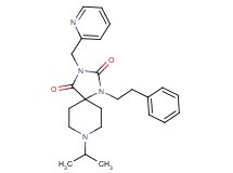 8-isopropyl-1-(2-phenylethyl)-3-(2-pyridinylmethyl)-1,3,8-triazaspiro[4.5]decane-2,4-dione