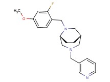 (1S*,5R*)-6-(2-fluoro-4-methoxybenzyl)-3-(3-pyridinylmethyl)-3,6-diazabicyclo[3.2.2]nonane