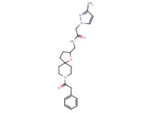 2-(3-methyl-1H-pyrazol-1-yl)-N-{[8-(phenylacetyl)-1-oxa-8-azaspiro[4.5]dec-2-yl]methyl}acetamide