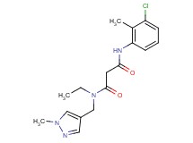 N'-(3-chloro-2-methylphenyl)-N-ethyl-N-[(1-methyl-1H-pyrazol-4-yl)methyl]malonamide